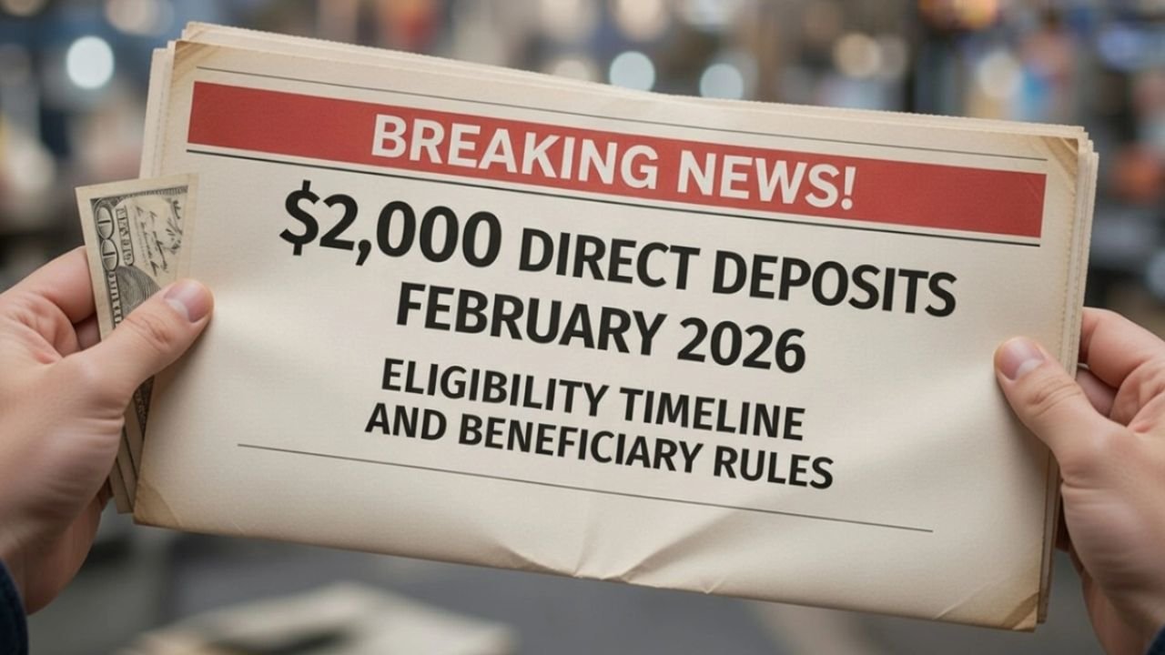 $2,000 Direct Deposits February 2026: Eligibility, Timeline and Beneficiary Rules Explained