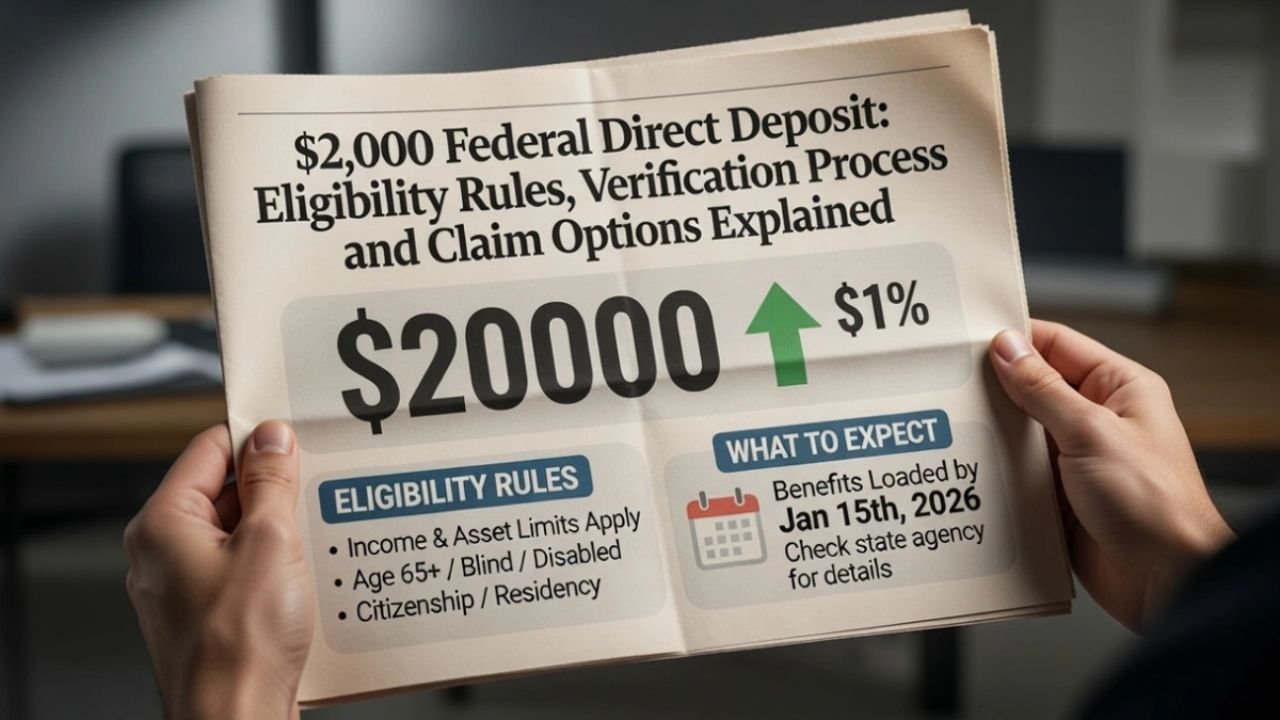 Are You Eligible? $2,000 Federal Deposit Rules and Claim Process Explained