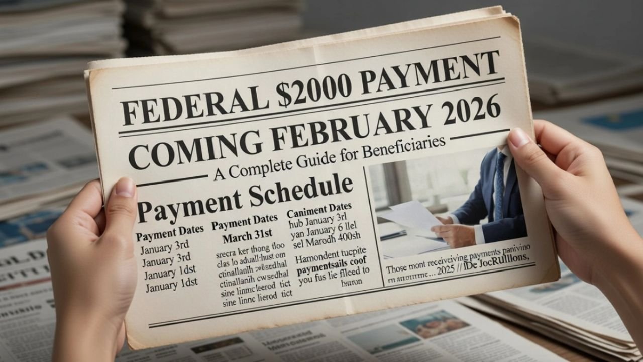 Big Relief! $2,000 Federal Payment Set for February 2026 | Eligibility and Key Details