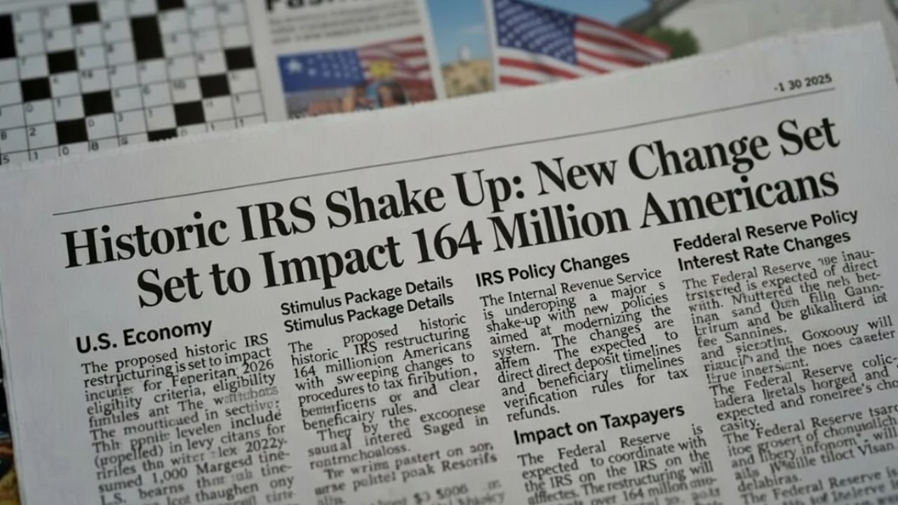 Historic IRS Shake Up: Major Modernization Set to Impact 164 Million Americans