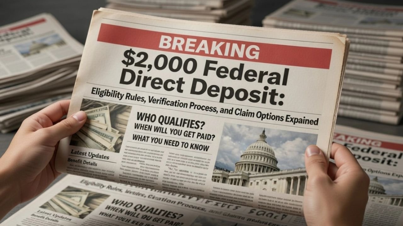 Important Update: $2,000 Federal Payment Eligibility and Claim Process Explained Clearly