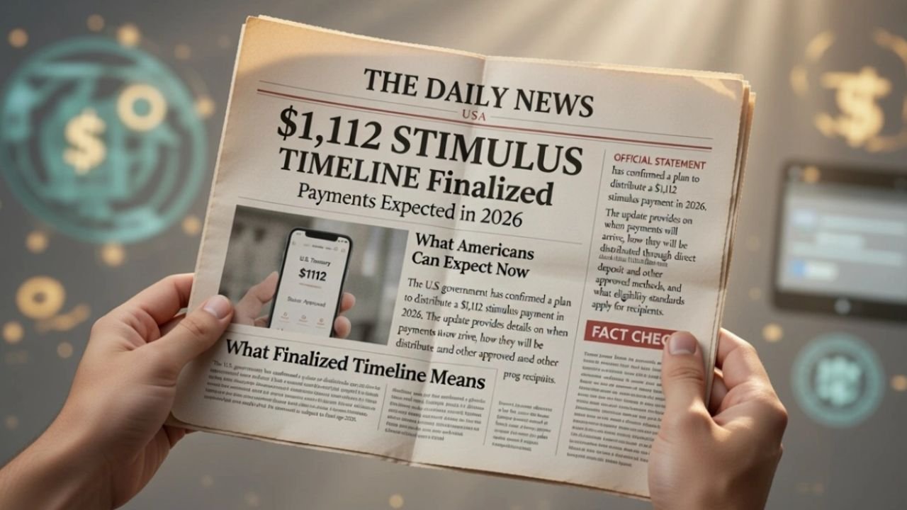 Relief Coming: $1,112 Stimulus Payment Timeline Confirmed for 2026